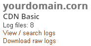 CDN Basic log view/download