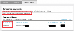 Sprint - No history of payment